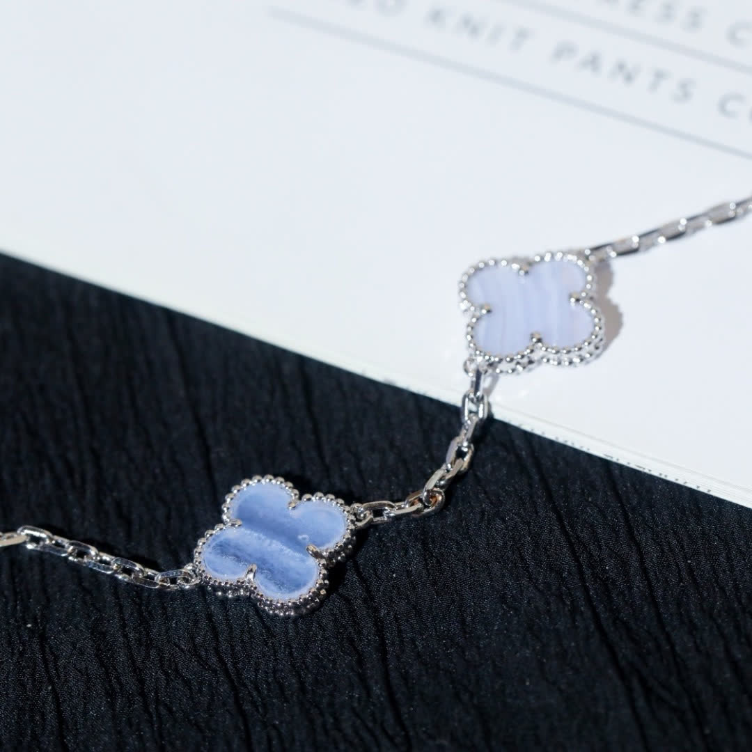 Van Cleef & Arpels Alhambra Blue Opal Bracelet